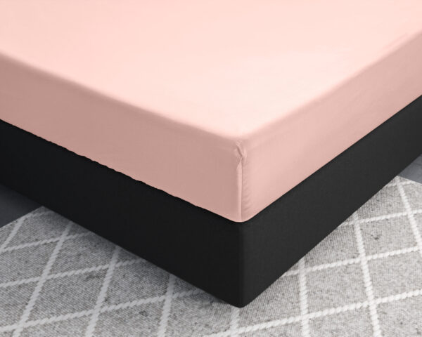 Satijnen Hoeslaken Roze 90 x 200 - Afbeelding 3
