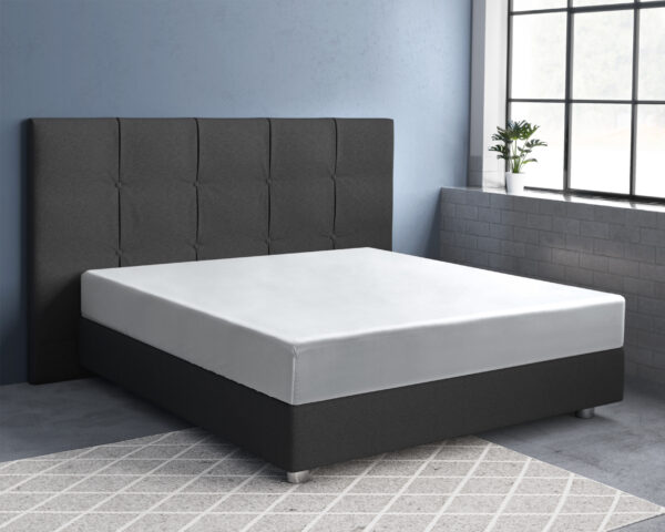 Satijnen Hoeslaken Wit 180 x 220 - Afbeelding 2