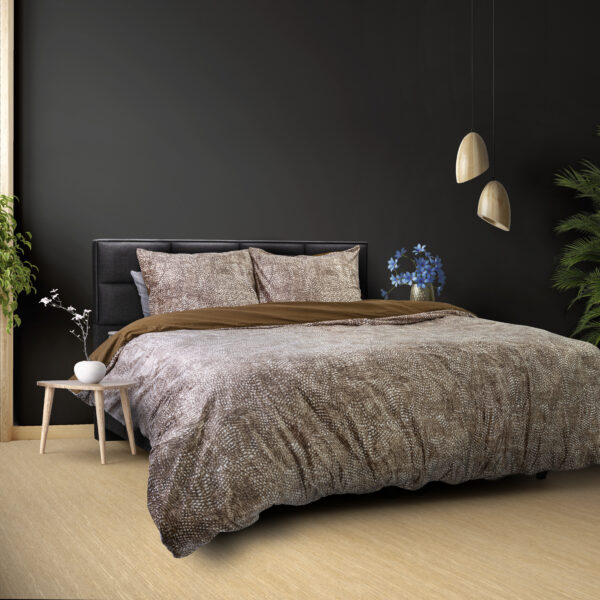 Signature Velvet Katoen Aria Bruin 240 x 220 - Afbeelding 2