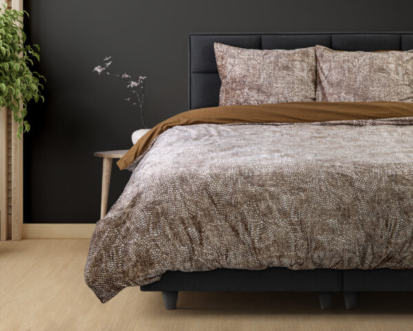 Signature Velvet Katoen Aria Bruin 240 x 220 - Afbeelding 3