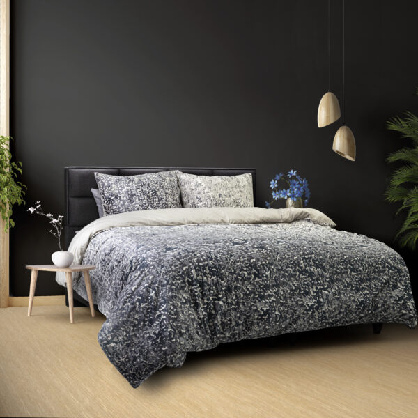Signature Velvet Katoen Emma Antraciet 140 x 220 - Afbeelding 2