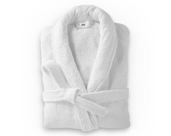Soft Terry Badjas Wit S-M - Afbeelding 4