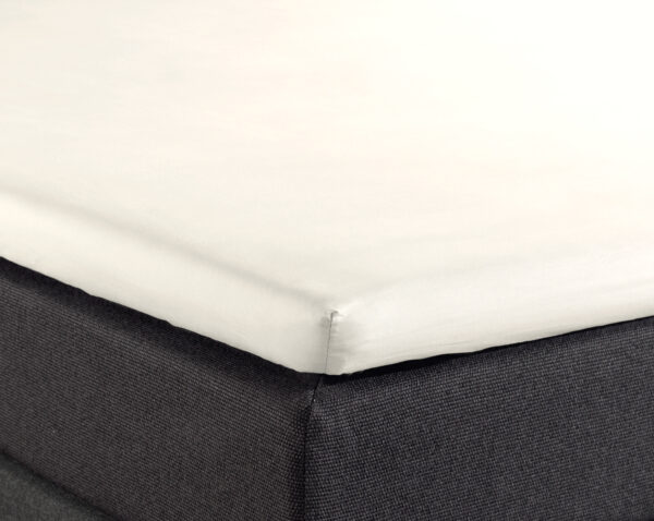 Splittopper Katoen Hoeslaken Creme 180 x 220 - Afbeelding 4