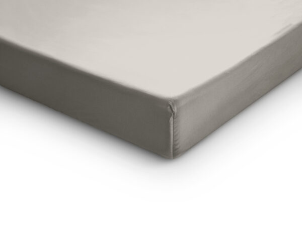 Splittopper Satijn Hoeslaken Creme 180 x 200 - Afbeelding 4