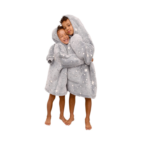 Stars hoodie Grijs 2-6 jaar - Afbeelding 3