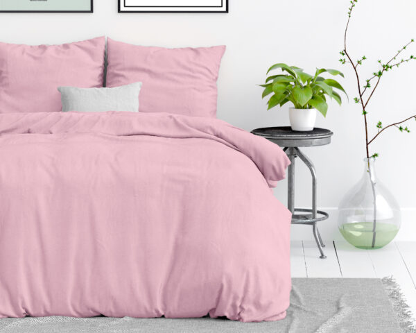 Stone washed Roze 140 x 200/220 - Afbeelding 2