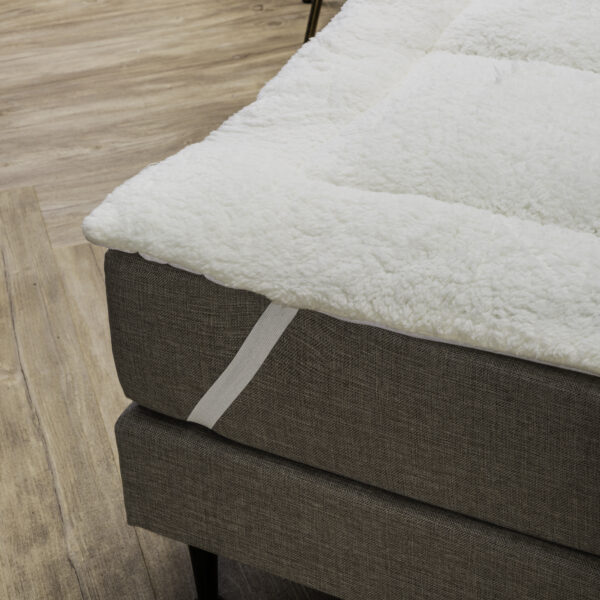 Teddy Sherpa Oplegmatras 90 x 200 - Afbeelding 3