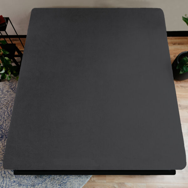 Teddy hoeslaken Antraciet 180 x 200 - Afbeelding 5