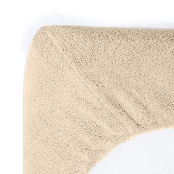 Teddy hoeslaken Taupe 180 x 200 - Afbeelding 4