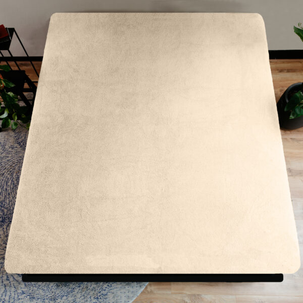 Teddy hoeslaken Taupe 90 x 200 - Afbeelding 5