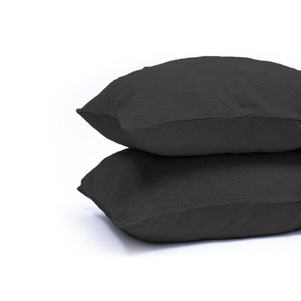 Teddy kussenslopen 2pack Antraciet 60 x 70 - Afbeelding 4