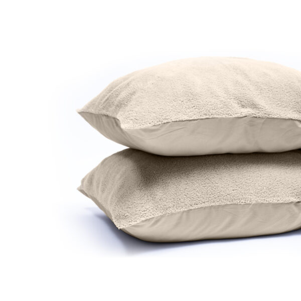 Teddy kussenslopen 2pack Creme 60 x 70 - Afbeelding 3