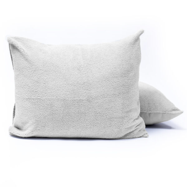 Teddy kussenslopen 2pack Grijs 60 x 70 - Afbeelding 2