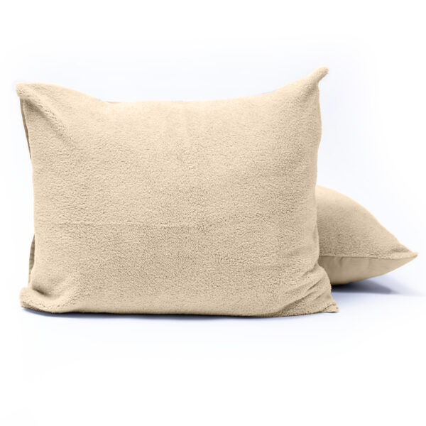Teddy kussenslopen 2pack Taupe 60 x 70 - Afbeelding 2