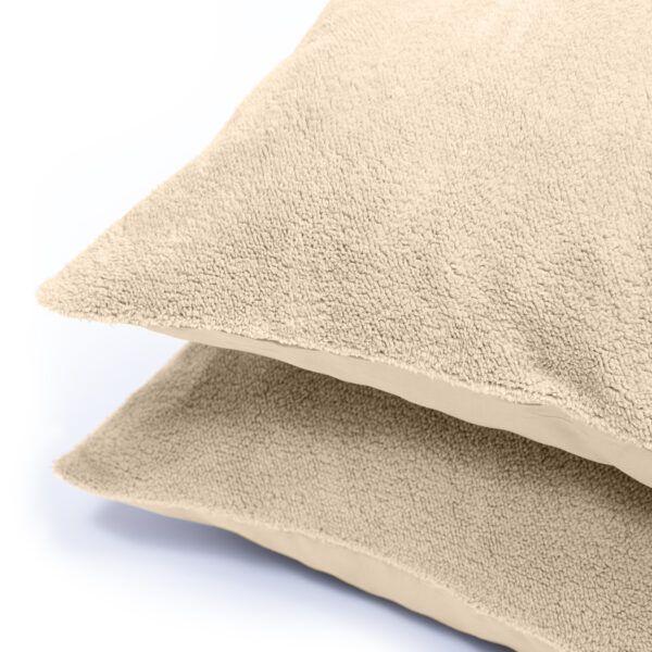 Teddy kussenslopen 2pack Taupe 60 x 70 - Afbeelding 3