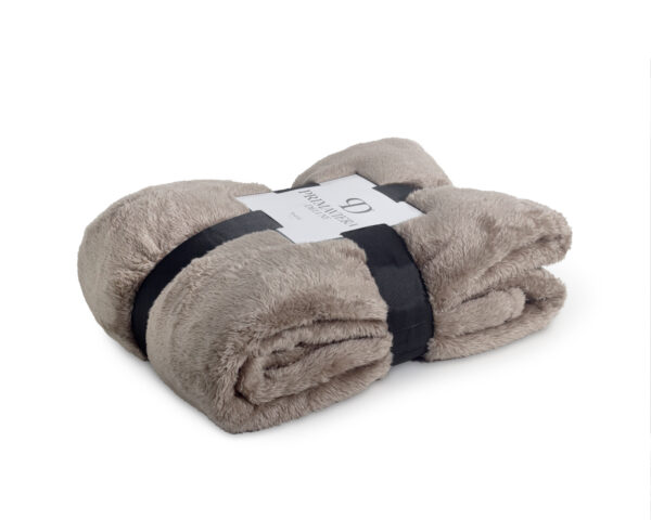 Teddy plaid Diep Taupe 150 x 200 - Afbeelding 4