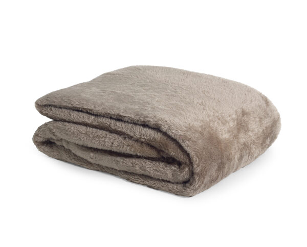 Teddy plaid Diep Taupe 150 x 200 - Afbeelding 5