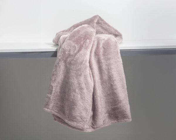 Teddy plaid Poeder Roze 150 x 200 - Afbeelding 2