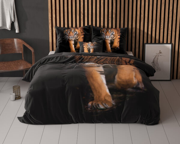 Tiger icon Zwart 140 x 200/220 - Afbeelding 2