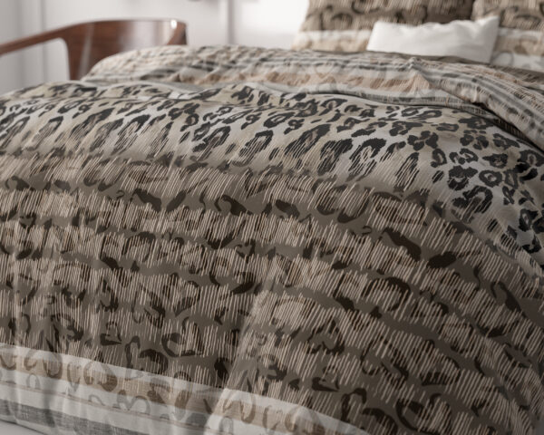 Tiger leopard Taupe 140 x 220 - Afbeelding 3