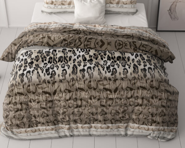 Tiger leopard Taupe 140 x 220 - Afbeelding 4
