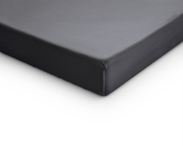 Topper Satijn Hoeslaken Antraciet 180 x 220 - Afbeelding 4