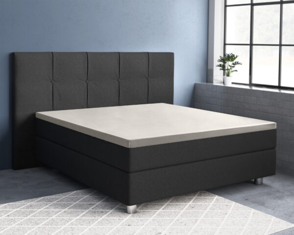 Topper Satijn Hoeslaken Creme 160 x 220 - Afbeelding 2