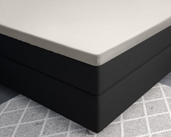 Topper Satijn Hoeslaken Creme 180 x 200 - Afbeelding 3
