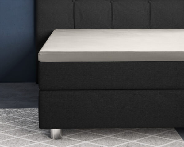 Topper Satijn Hoeslaken Creme 90 x 220 - Afbeelding 2