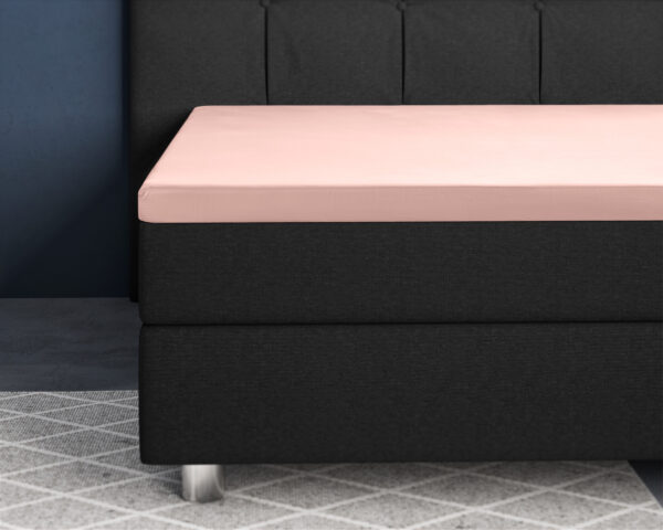 Topper Satijn Hoeslaken Roze 140 x 200 - Afbeelding 2
