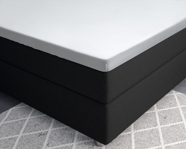 Topper Satijn Hoeslaken Wit 140 x 200 - Afbeelding 4