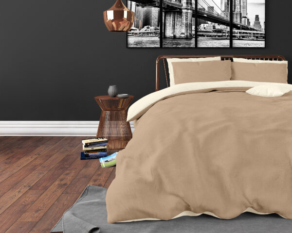 Twin Face Creme/Taupe 240 x 220 - Afbeelding 3