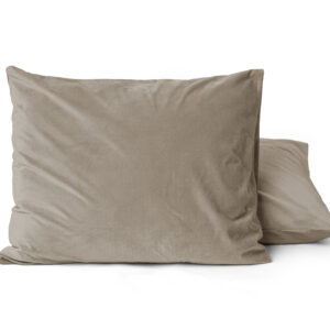 Velvet 2 in 1 kussenslopen Taupe 60 x 70