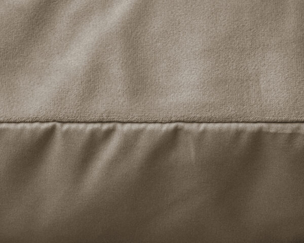 Velvet 2 in 1 kussenslopen Taupe/Grijs 60 x 70 - Afbeelding 4