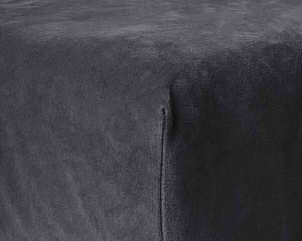 Velvet Hoeslaken Antraciet 140 x 200 - Afbeelding 5