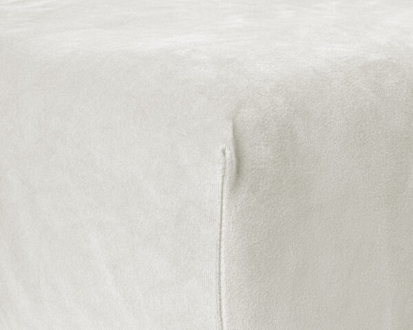 Velvet Hoeslaken Creme 180 x 200 - Afbeelding 5