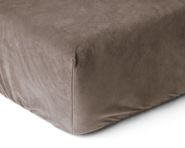 Velvet Hoeslaken Taupe 140 x 200 - Afbeelding 4