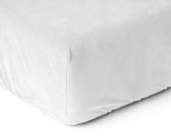 Velvet Hoeslaken Wit 160 x 200 - Afbeelding 4