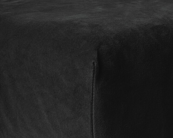 Velvet Hoeslaken Zwart 90 x 200 - Afbeelding 5