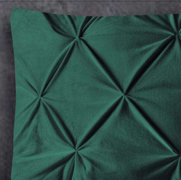 Velvet Pintuck 2pack kussenslopen Groen 60 x 70 - Afbeelding 3
