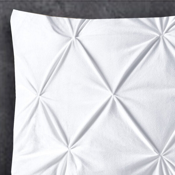 Velvet Pintuck 2pack kussenslopen Wit 60 x 70 - Afbeelding 3