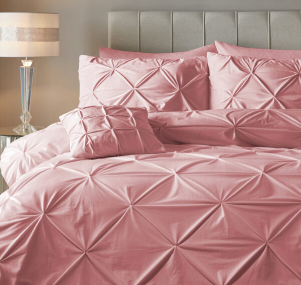 Velvet Pintuck Roze 200 x 200/220 - Afbeelding 3