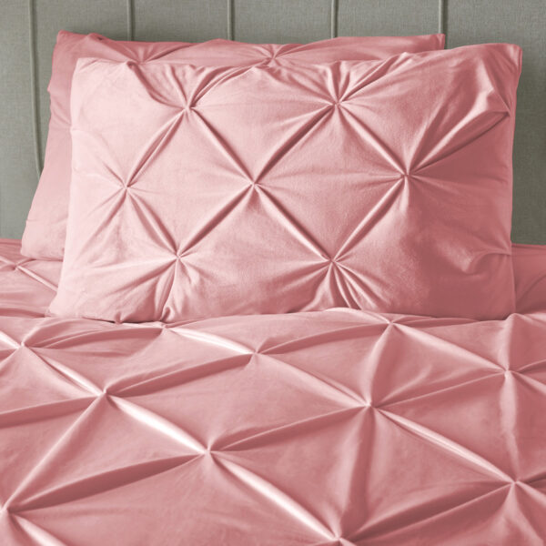 Velvet Pintuck Roze 200 x 200/220 - Afbeelding 4