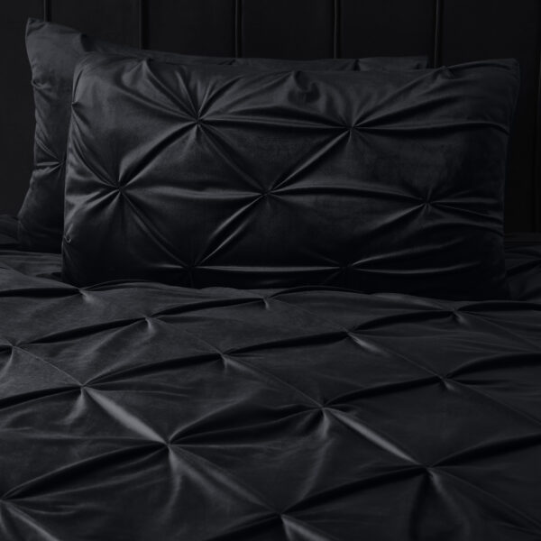 Velvet Pintuck Zwart 140 x 200/220 - Afbeelding 4