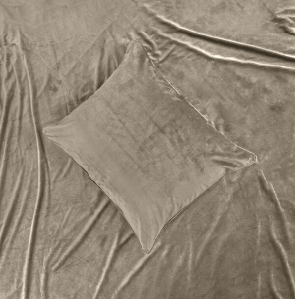 Velvet Piping Taupe / Grijs 140 x 220 - Afbeelding 5