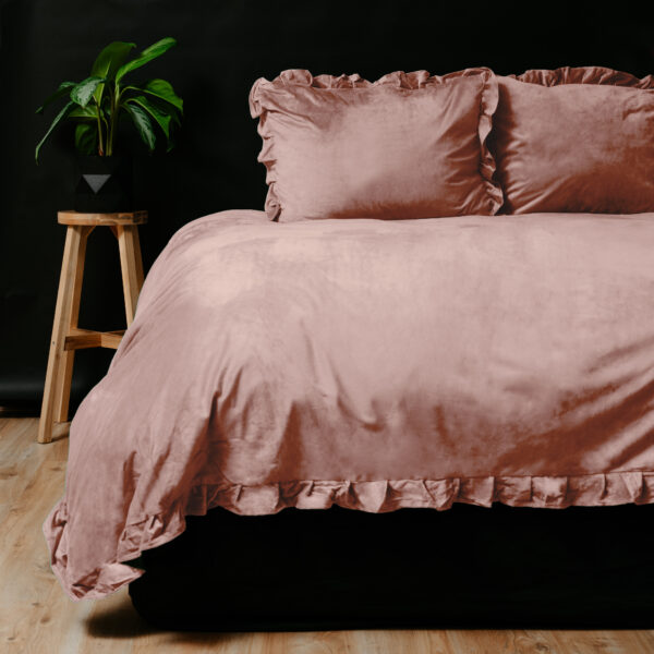 Velvet Ruffles Oud Roze 140 x 220 - Afbeelding 3