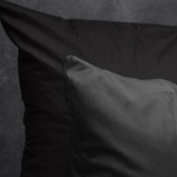 Velvet Uni Dekbedovertrek Antraciet 240 x 220 - Afbeelding 5