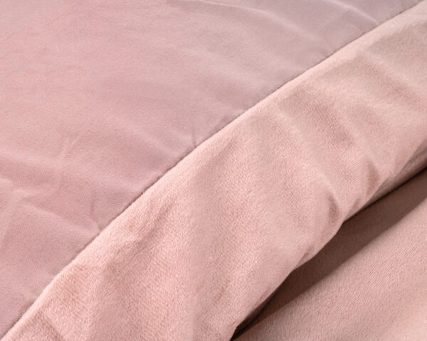 Velvet Uni Dekbedovertrek Roze 240 x 220 - Afbeelding 3
