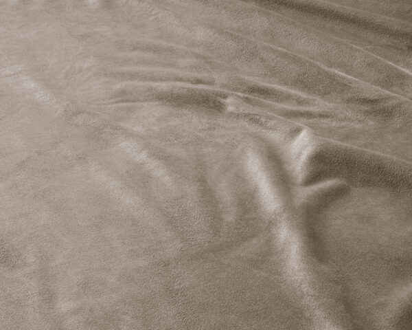 Velvet hoeslaken Taupe/Grijs 140 x 200 - Afbeelding 5
