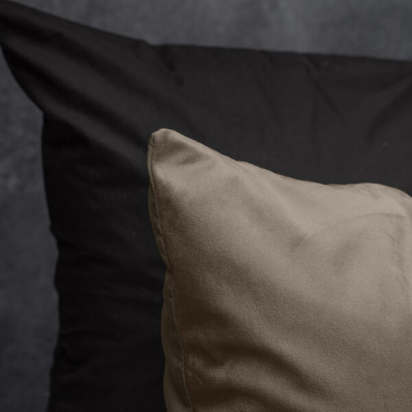 Velvet uni Taupe/Grijs 140 x 200/220 - Afbeelding 3